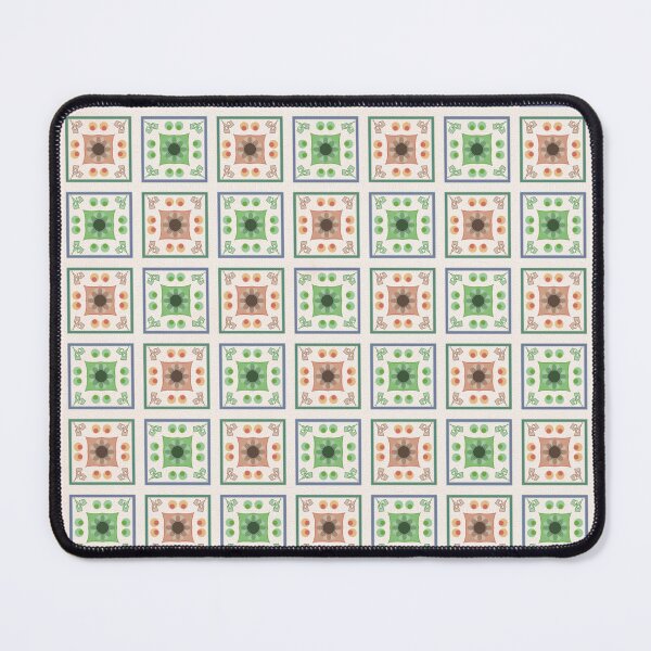 Item preview, Vintage Tile Pattern - Soft Earth & Green Tones designed and sold by kandaxkaewkan.