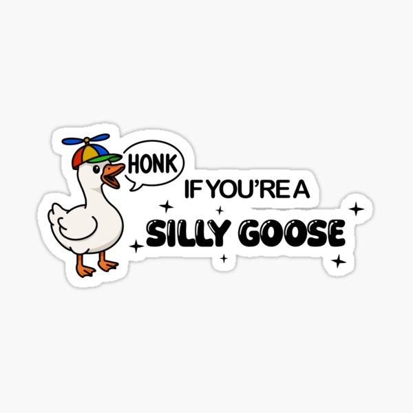 Item preview, Silly Goose HONK designed and sold by bunnychains.