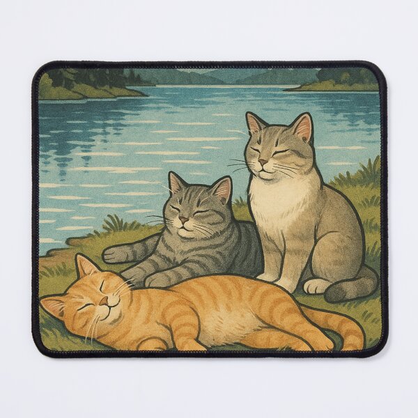 Item preview, Cat chilling at the lake designed and sold by Silverluuna.
