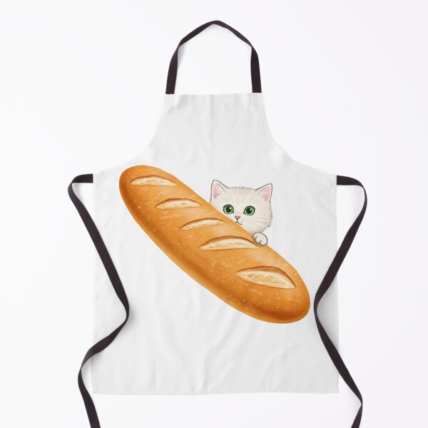 Item preview, Cute Cat Peeking from Baguette Design designed and sold by Jariart-Studio.