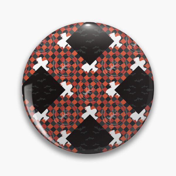 Item preview, Spooky Ghost Pattern on Checkered Halloween Background designed and sold by kandaxkaewkan.