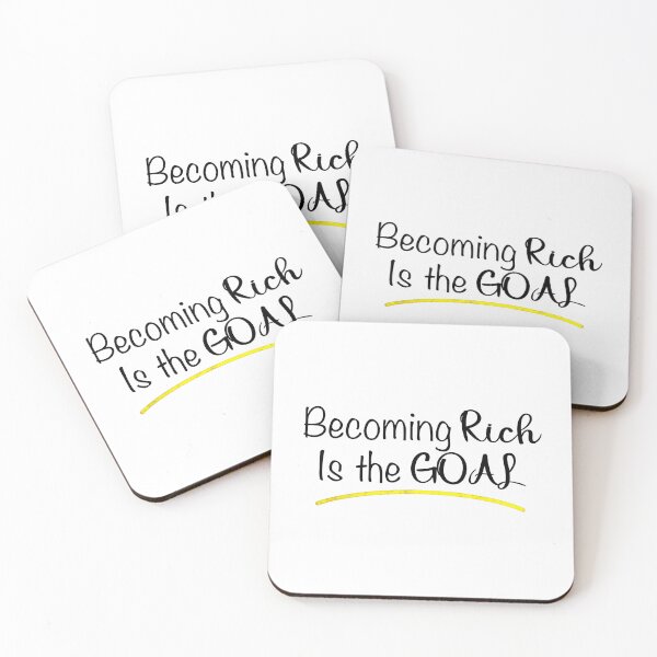 Item preview, Becoming Rich is the GOAL - Daily Reminder designed and sold by SMillustrations.