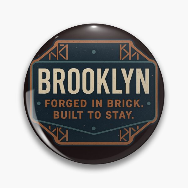 Item preview, Brooklyn Industrial Badge – Forged in Brick, Built to Stay designed and sold by Tadeusz1.
