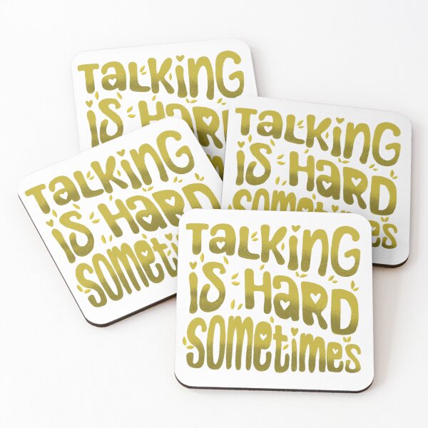 Item preview, Talking is hart sometimes designed and sold by pinkyfish1010.