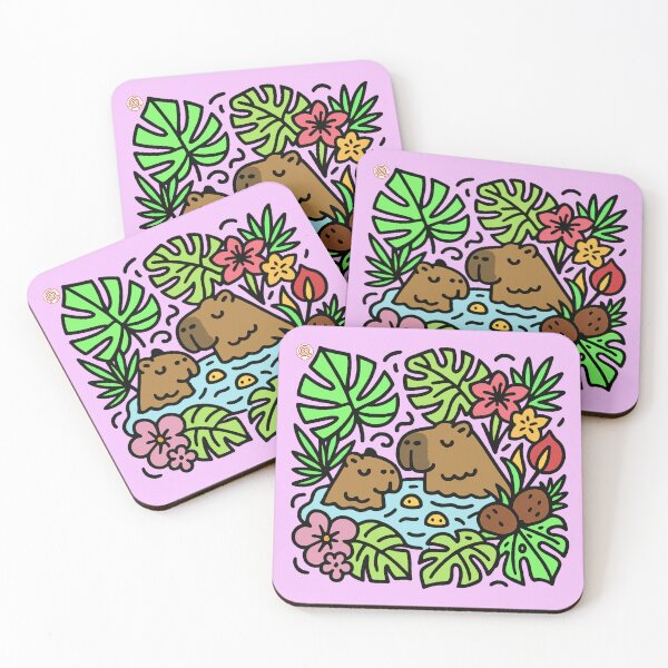 Item preview, Mother Capybara & Child – Guardians of South American Freshwater designed and sold by DianaAlunaImage.