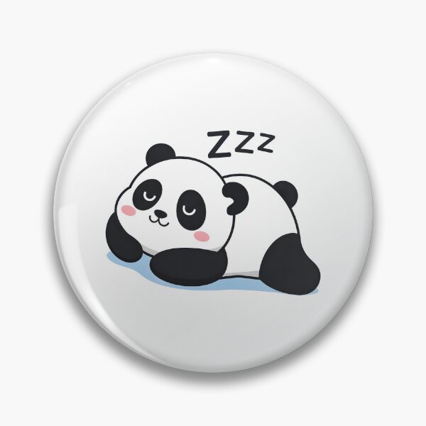 Item preview, Sleepy Panda – Cute Kawaii Cartoon Design for Stickers, Shirts & Mugs designed and sold by Aknarin Thika.