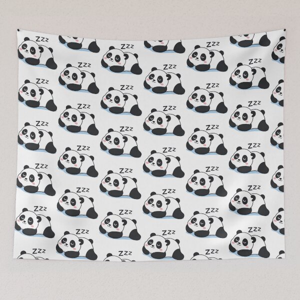 Item preview, Sleepy Panda – Cute Kawaii Cartoon Design for Stickers, Shirts & Mugs designed and sold by Aknarin Thika.