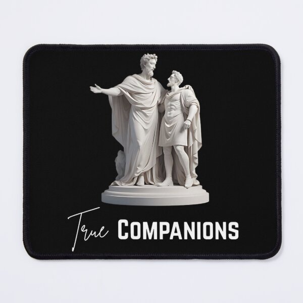 Item preview, True Companions - Stoic Philosopher Marcus Aurelius Artwork designed and sold by LexaArtworks.