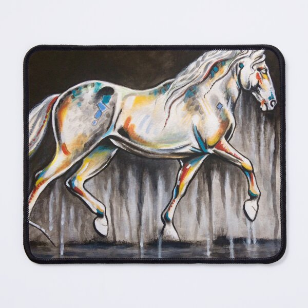 Item preview, Contemporary brumby war horse acrylic painting designed and sold by Tahnja Wolter.