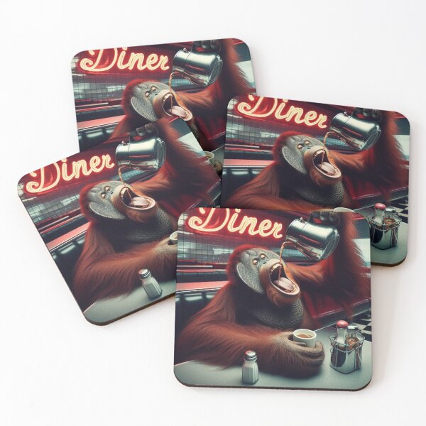 Item preview, "Espressorangutan: Brewed to Go Bananas!" designed and sold by Print Fiction.