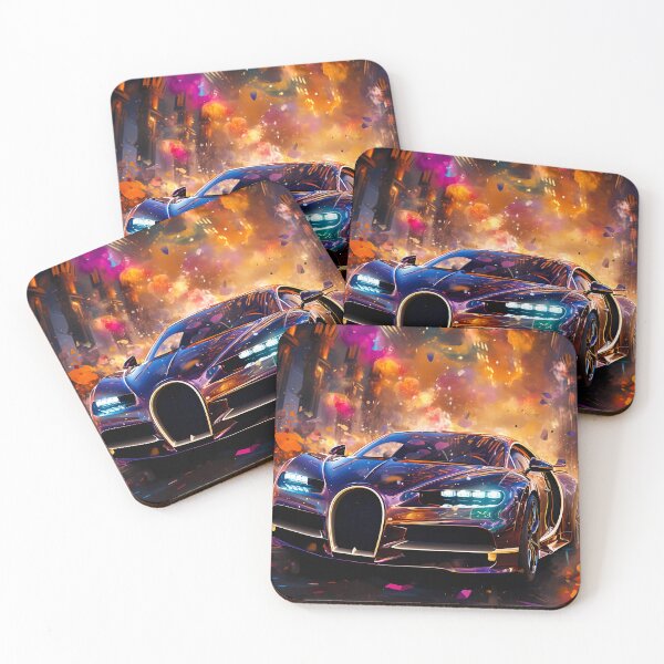Item preview, Hypercar Blasts Through Vibrant Color Explosion designed and sold by RevUpDesign.