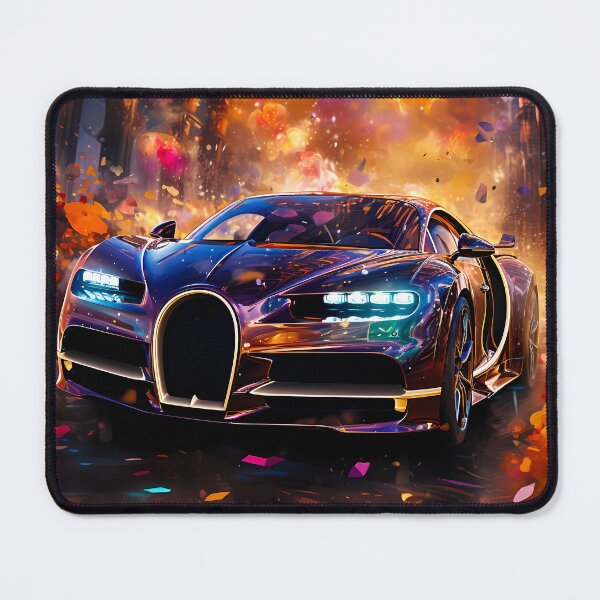 Item preview, Hypercar Blasts Through Vibrant Color Explosion designed and sold by RevUpDesign.