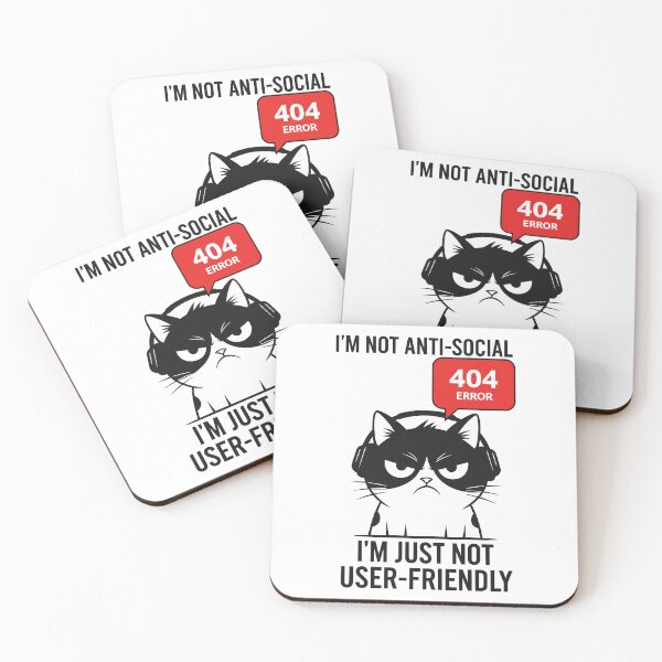 Item preview, I’m Not Anti-Social, I’m Just Not User-Friendly designed and sold by Amir Faysal.