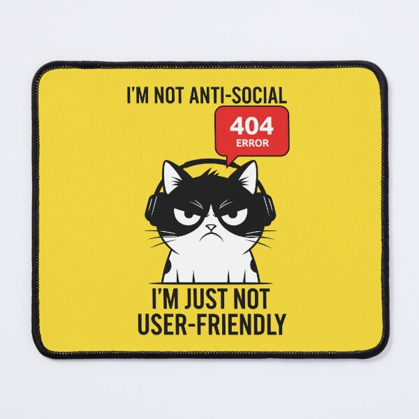 Item preview, I’m Not Anti-Social, I’m Just Not User-Friendly designed and sold by Amir Faysal.