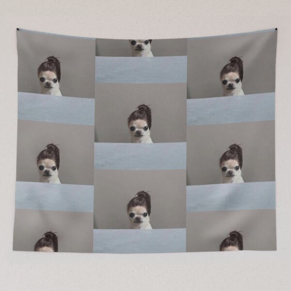 Item preview, Chihuahua in a wig  designed and sold by monkey zone.