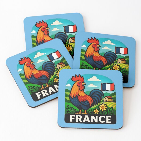Item preview, France - Gallic Rooster with Sunflowers & French Farmhouse designed and sold by Myra365Art.