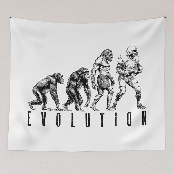 Item preview, American Football Player Evolution Funny Man Ape Caveman designed and sold by GrandeDuc.