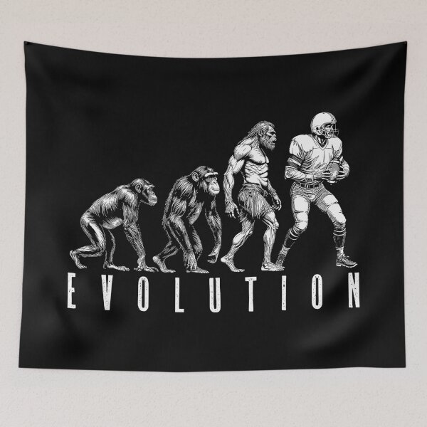 Item preview, American Football Player Evolution Funny Man Ape Caveman designed and sold by GrandeDuc.