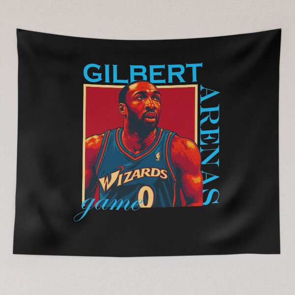 Item preview, "Gilbert Arenas Retro Basketball Poster Style Design" designed and sold by Graphic Therapist.