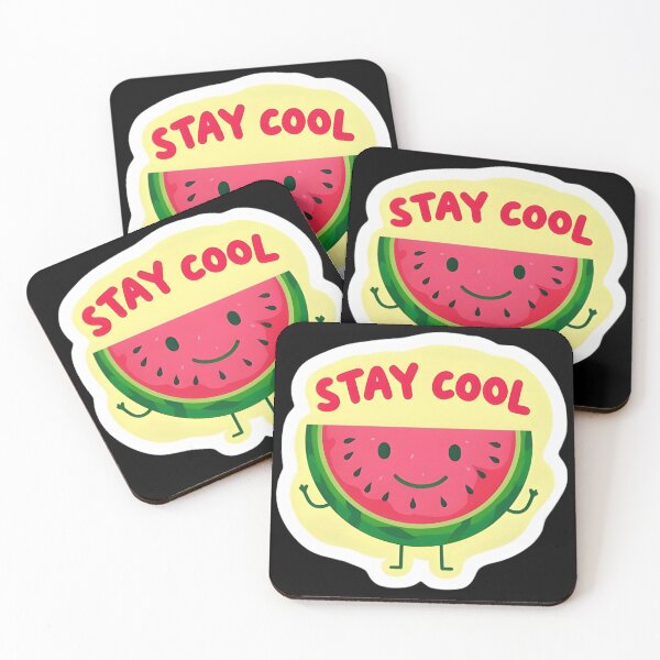 Artikelvorschau, Bleiben Sie cool Wassermelonenscheibe Cartoon Aufkleber - Lustiges Sommerdesign entworfen und verkauft von FestivityFinds.