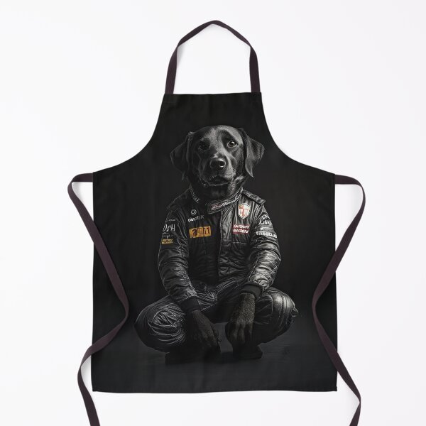 Item preview, Track Ready Pup – Racer in Black designed and sold by Whimsical Hug.