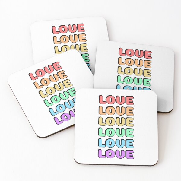 Item preview, Love 6 rainbow colors gay pride LGBTQ designed and sold by Inspirationmotivation.