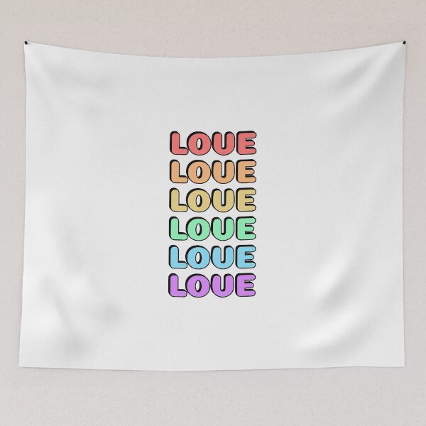 Item preview, Love 6 rainbow colors gay pride LGBTQ designed and sold by Inspirationmotivation.