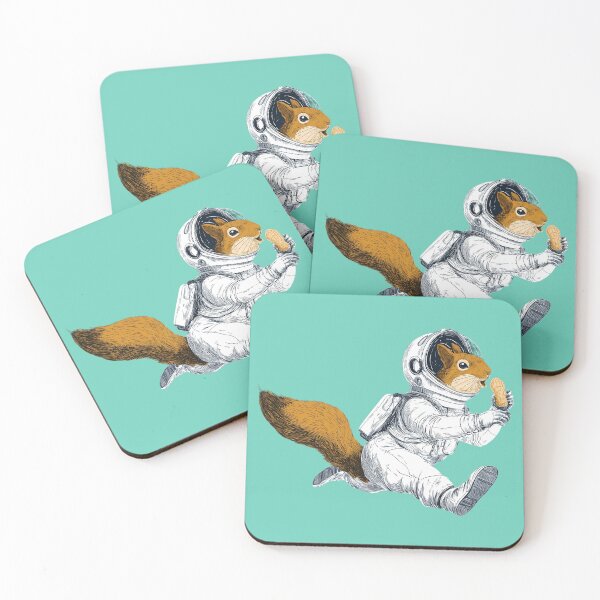 Item preview, Astronaut Squirrel Eating a Peanut-2 designed and sold by SamartkitDesign.