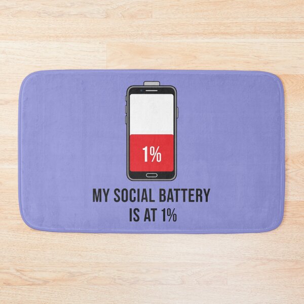 Item preview, My Social Battery Is at 1% designed and sold by Amir Faysal.