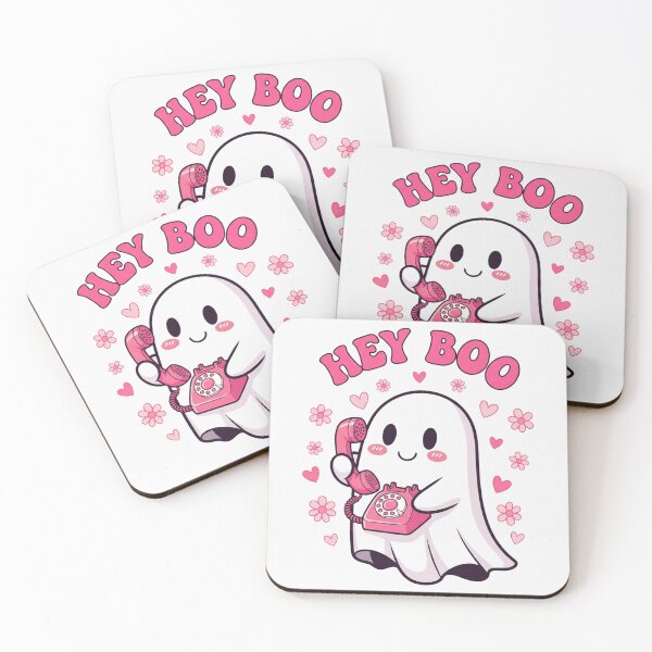 Item preview, Retro Cute Ghost Hey Boo designed and sold by Adrian Kane.
