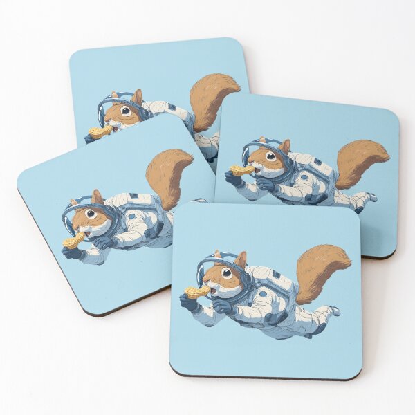 Item preview, Astronaut Squirrel Eating a Peanut-1 designed and sold by SamartkitDesign.