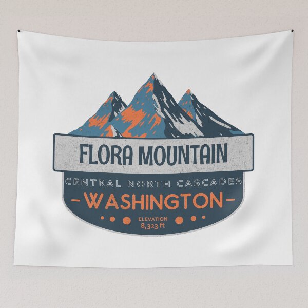 Item preview, Flora Mountain, Central North Cascades, Washington, Mountain Design designed and sold by Wanderful-roads.