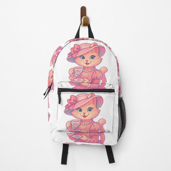 Item preview, Elegant Tea Party Cat in Pink Dress designed and sold by rachada99.