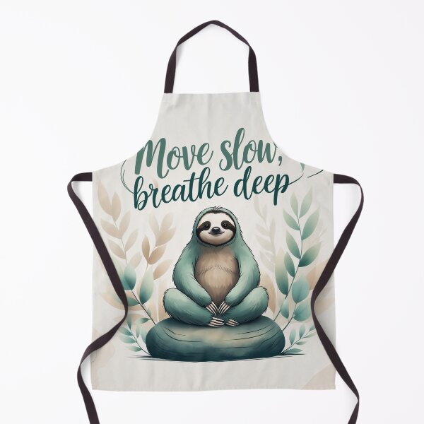 Item preview, Move Slow Breathe Deep Sloth Art designed and sold by 0606PM.