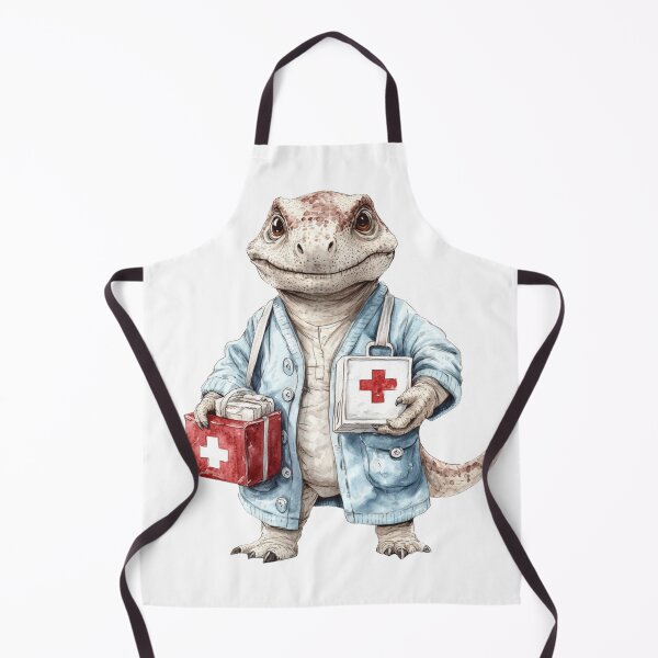 Item preview, Cute Dinosaur Doctor with Medical Kit   designed and sold by Jonaree Art Design.