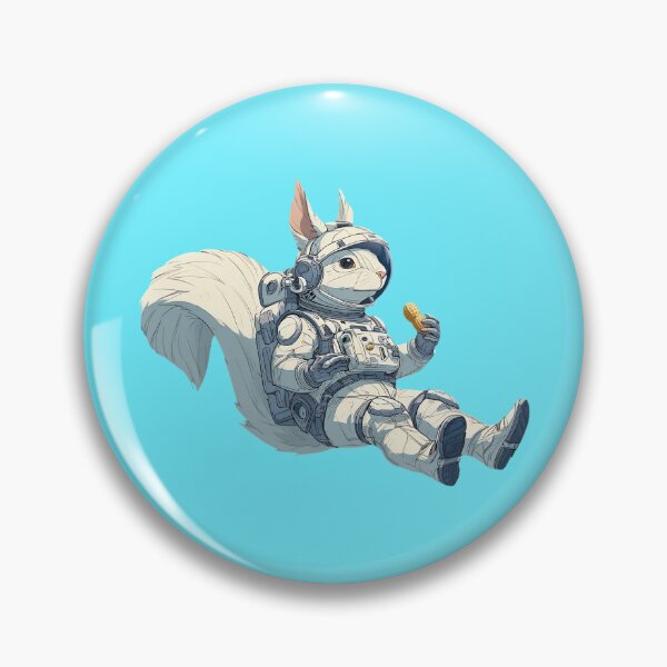 Item preview, Astronaut Squirrel Eating a Peanut-3 designed and sold by SamartkitDesign.