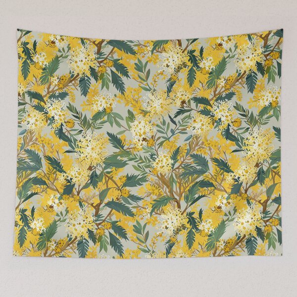Item preview, Yellow and White Flowers with Green Leaves designed and sold by CoolPixels.