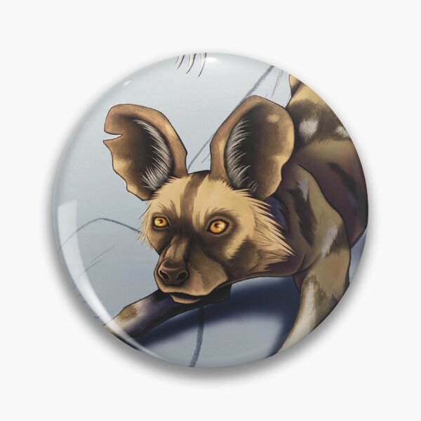 Item preview, Playful African Wild Dog – Painted Dog Digital Illustration designed and sold by HunzikerArt.