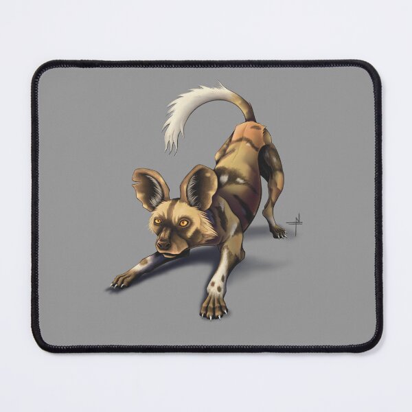 Item preview, Playful African Wild Dog – Painted Dog Digital Illustration designed and sold by HunzikerArt.