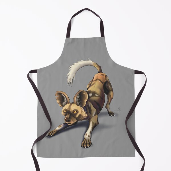 Item preview, Playful African Wild Dog – Painted Dog Digital Illustration designed and sold by HunzikerArt.