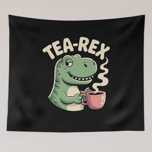 Item preview, Funny Dino with Tea Rex designed and sold by Kpmerchify.