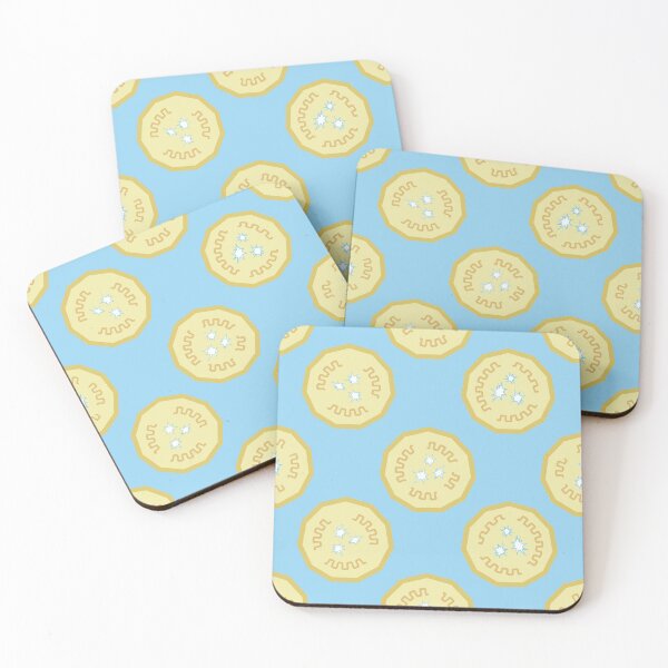 Item preview, Banana Chips Pattern 1 - Celeste Blue designed and sold by Daniel Bevis Design.