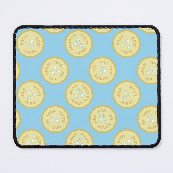 Item preview, Banana Chips Pattern 1 - Celeste Blue designed and sold by Daniel Bevis Design.