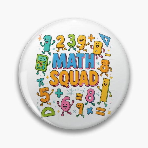 Item preview, Math Squad – Fun Back to School Design for Kindergarten & Pre-K Teachers designed and sold by Rajasekar.