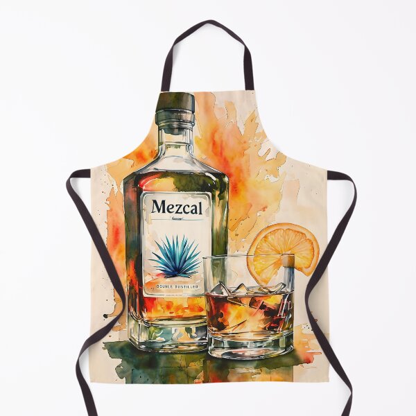 Item preview, Mezcal Bottle and Drink Watercolor designed and sold by paulrommer.