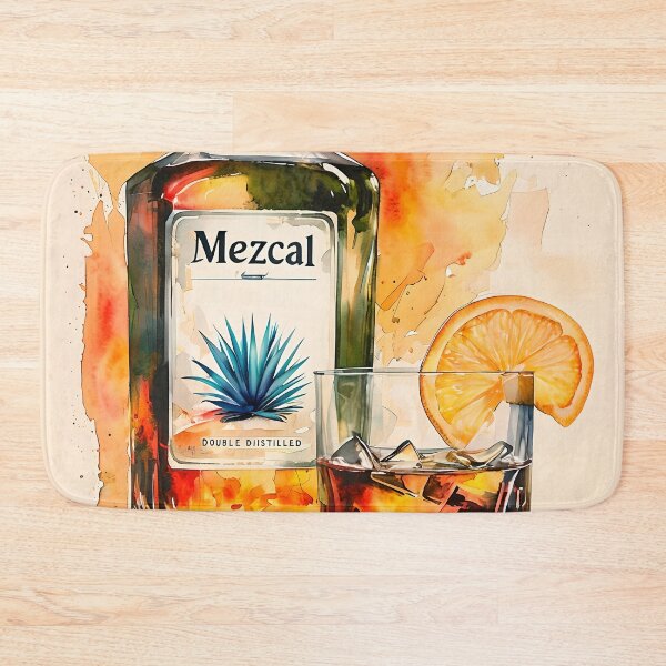 Item preview, Mezcal Bottle and Drink Watercolor designed and sold by paulrommer.