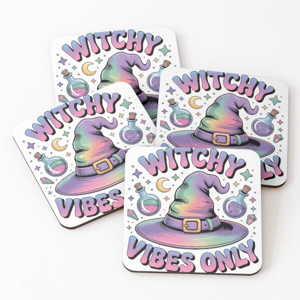 Item preview, Witchy Vibes Only – Cute Pastel Witch Hat & Potions Halloween Aesthetic Design designed and sold by Aknarin Thika.