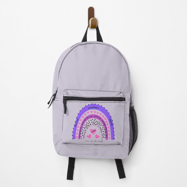 Aperçu de l'œuvre Ma vie de prof-arc en ciel violet créée et vendue par berelartiste.