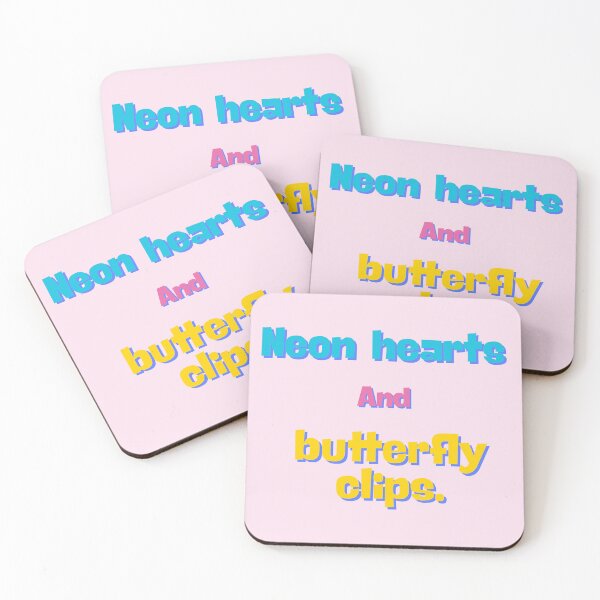 Item preview, Neon Hearts & Butterfly Clips designed and sold by 0606PM.