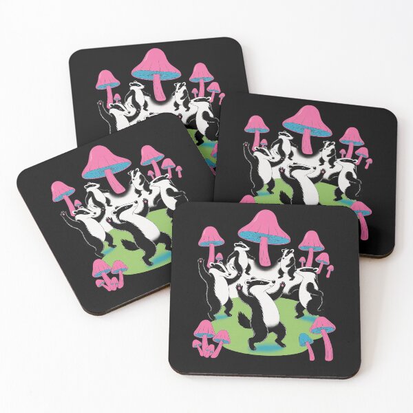 Item preview, Psychedelic Badger Forest Dance designed and sold by Uglyandcute.